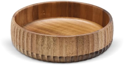 Acaciahouten Kom Ø 22 x 6 cm – Decoratieve Serveerkom & Fruitschaal