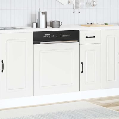 vidaXL - Vaatwaspaneel - Kalmar - 60x1,5x57 - cm - bewerkt - hout - wit