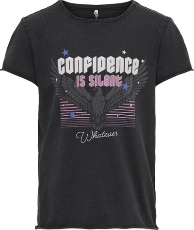 KIDS ONLY KONLUCY LIFE FIT S/S GOOD/SILENT TOP JRS Meisjes T-shirt - Maat 122/128