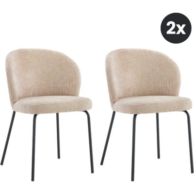 Multifurn 2x eetkamerstoel lio zand