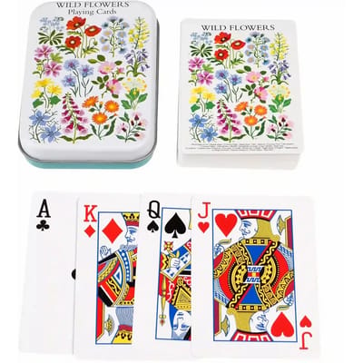 Metalen doos kaartspellen Rex London Wild Flowers
