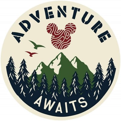 Fotobehang - Mickey Adventure 125x125cm - Rond - Vliesbehang - Zelfklevend
