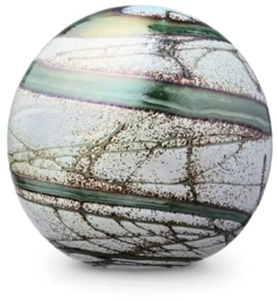 Urn van Glas As-in-glas Mini Glasobject Keepsake Gedenkobject Bolletje Adventure Green Urn Bol Glazen Urn Glas Mini Urn voor as Urn Glasobject Urn Kunst As Bol E03BADV
