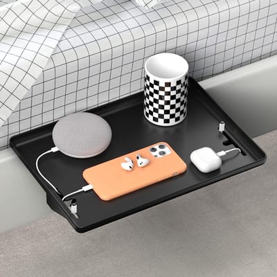 Étagère de Rangement de Chevet Modern Innovations, Plateau de Chevet à Clipser, Étagère pour Lit Superposé Supérieur, Plateau de Chevet pour Rangement de Table