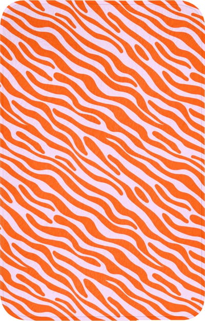 WC mat 50x80 cm - Antislip - Strepen - Dynamisch - Oranje - Toiletmat - Vloermat - Douchemat - Toilet tapijt - Toiletmatten