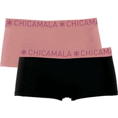 Chicamala Dames Boxershorts – 2 Pack – Ondergoed – Kleding – 95% Katoen – Normale Lengte – Dameskleding – Onderbroeken Dames