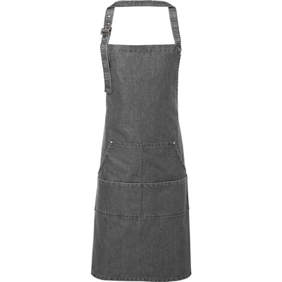 Premier Unisex Volwassenenschort met zakken (Grijze Denim)