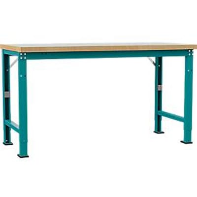 Manuflex werkbank Profi speciaal, tafelblad kunststof, 1750 x 700 mm, waterblauw