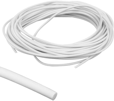 10 Meter Siliconen Schuimrubberen Afdichtstrip, Ø 4 Mm Ronde Afdichting Van Epdm-Schuim, Ronde Afdichtstrips, Witte Ronde Schuimstrips Voor De Naad Van Deuren En Ramen, Muren En Plafonds