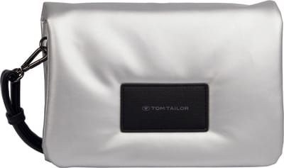 TOM TAILOR schoudertas Patti Flap Bag Silver zilverkleurig