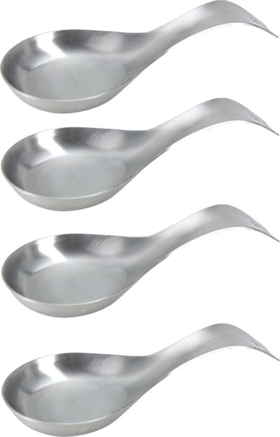 Excellent Houseware Amuselepel - 4x - Serveren kleine hapjes - rvs - 20 cm