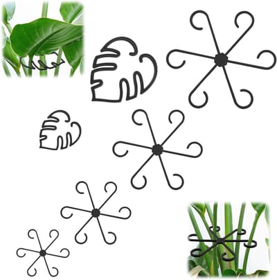 Set van 6 Herbruikbare Plantsteunen voor Monstera en Klimplanten - Ondersteuning voor Gezonde Groei van Binnenplanten, Ideaal voor Groei en Propagatie