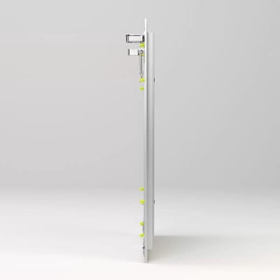 Inspectiedeur Gipsplaat - Ventilatieluik - Toegang Creëren - Aluminium Frame - 60x60 cm - Zilver