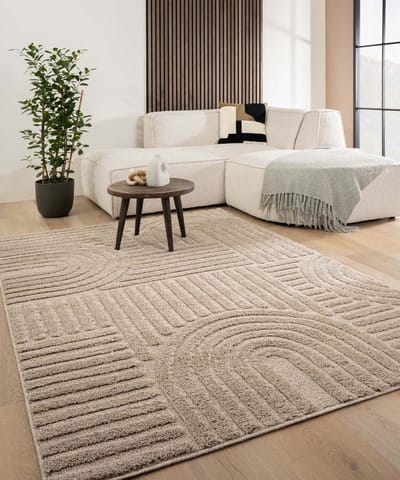 Scandinavisch vloerkleed - Arc Bend beige 240x340