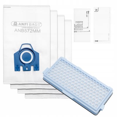 AreoSe - Stofzuigerzakken en filters voor MIELE C3 C2 - 4 zakken + 3 filters