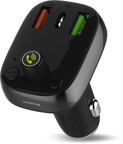 Bluetooth FM Transmitter - Carkit met Power Delivery - 28W USB C Snellader - Auto Handsfree Bellen - Audio Receiver