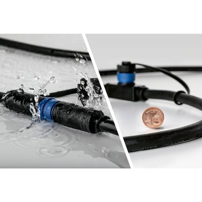 Plug & Shine Connection Box voor Loxone Compact dimmer IP68 max. 150W Wit