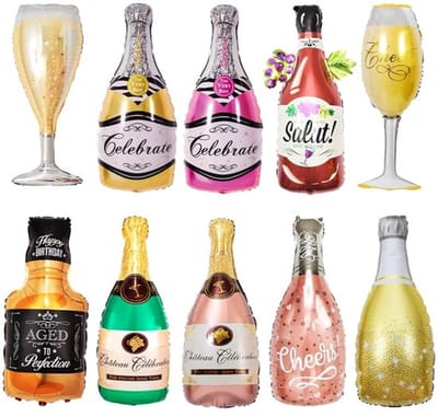 SPHProducts - Ballonnen wijnflessen - Folieballonnen champagne