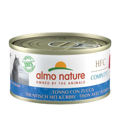 24x 70g Almo Nature HFC Complete katten natvoer tonijn met pompoen kattenvoer nat