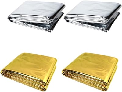 Outdoor Deken - Survival Deken - Kamperen en Outdoor - Warmte Vasthoudend - 210x140cm - Zilver