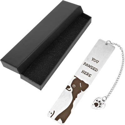 Dailygoods - Boekenleggers Lezen Vrouwen, Hondenbladwijzer met Doos Cadeaus Hondenliefhebbers Boekenleggers Lezen Honden Border Collie-Bladwijzer Cadeau Hondenliefhebbers Boekenliefhebbers Vrouwen Mannen