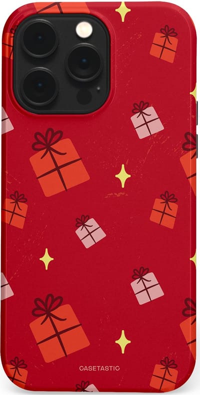 Casetastic hoesje geschikt voor Apple iPhone 14 Pro Max - MagSafe - Dubbellaagse bescherming - Rode Sinterkerst Cadeaus - Fashion Case - Rood