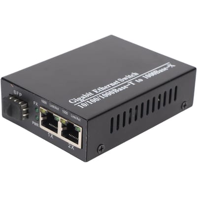Émetteur-récepteur fibre Gigabit SFP vers RJ45, convertisseur de média optique multifonction EU Plug