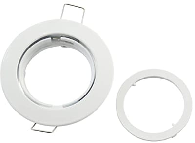 10x Inbouwspot Aluminium Frame met Tiltfunctie - GU10 en MR16 Fitting - Frost White