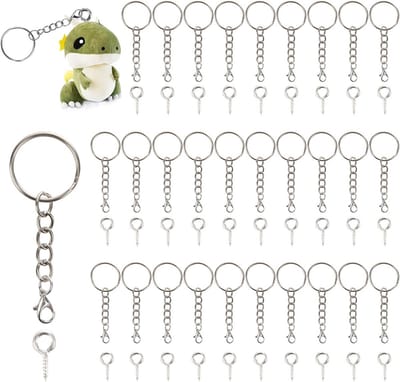 Sleutelhangers 30pcs - Metaal - Hoogwaardige kwaliteit - Perfect voor DIY projecten - SnelShoppen