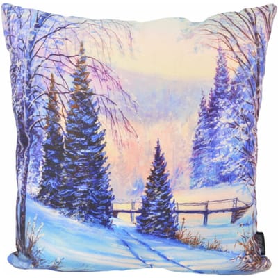 Gek op kussens! Sierkussen winter landscape | 45 x 45 cm | katoen/polyester