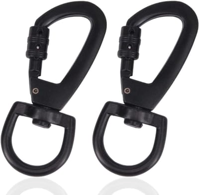 Robuuste Carabiner Haken voor Klimmen, Sleutelhanger en Zwenkhaak - Set van 2 Stuks voor Veilig Gebruik en Gemak