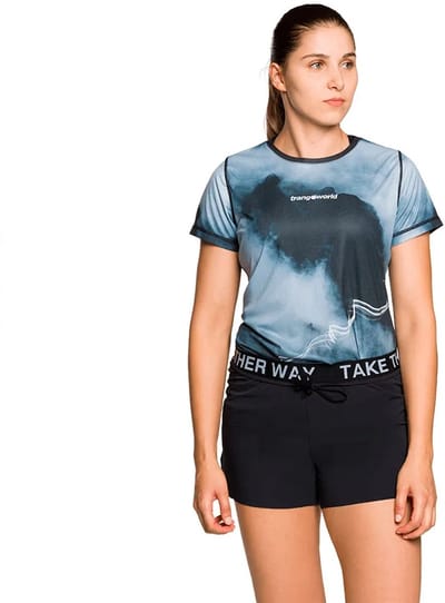 Trangoworld Cestrede T-shirt Met Korte Mouwen Blauw 2XL Vrouw