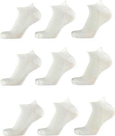 Xtreme sport sneakersokken wit 9 paar maat 41/46