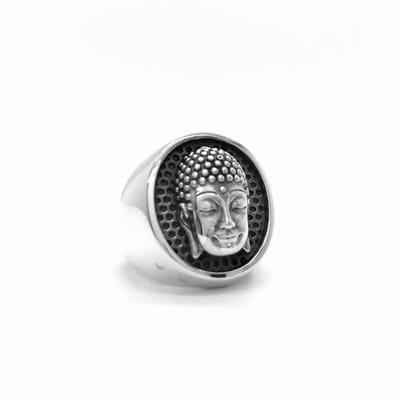 Echt Zilveren Buddha Ring voor Heren en Dames - 925 Sterling Zilver