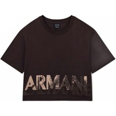 Armani Exchange Xw002779_af10356 Korte Mouw Top Bruin S Vrouw