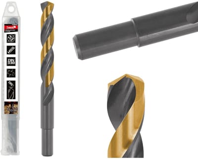 Tvardy Metaalboor - 14 mm - TiN coating - HSS staal - Zwart & goud