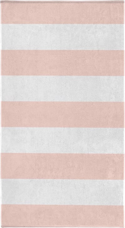 Cinderella Dune Stripe Strandlaken - Luxe Badlaken - 100% katoen - Strandhanddoek 100x200 cm - Roze