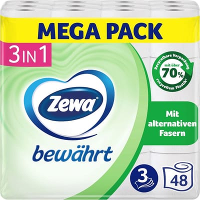 Extra absorberend toiletpapier met stro, 3 x 16 rollen - hoogwaardig en duurzaam