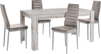Lynn&Kate-Eetset - 160x90 cm - Lichtgrijs