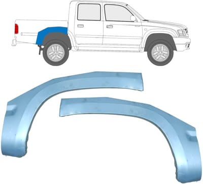 Reparatiepaneel achterspatbord voor Toyota Hilux 1998-2005 / Links + Rechts