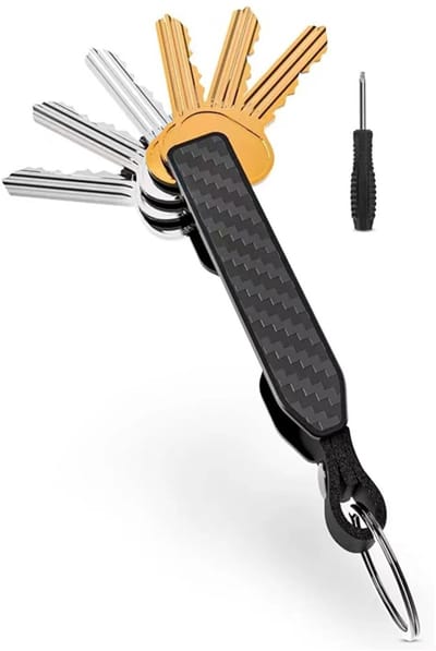 Cosensi- Sleutelorganizer - Mini-draagbaar - Geschikt voor maximaal 6 sleutels - Lichtgewicht - Duurzaam - Compact ontwerp - Sleutelhanger