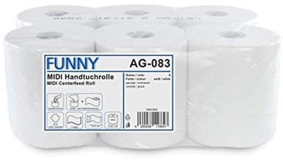 Praktische handdoekrol 2-laags, 20 cm, 450 vellen, voor binnen- en buitenafwikkeling