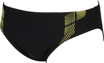 Arena M Streak Brief | Black Soft Green
