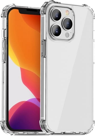 Anti Shock silicone back cover Geschikt voor Apple iPhone 14 Pro Max/Transparant hoesje