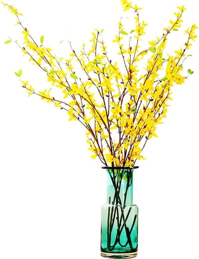 Kunstbloemen met Vaas - Nepbloemen Decoratie - Woonkamer Ingang - Gemakkelijk te Onderhouden - A