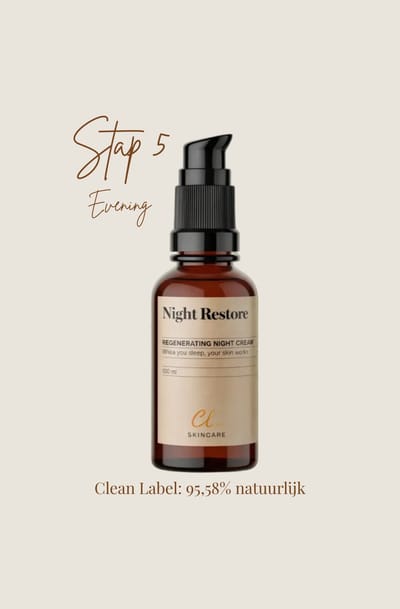 Night Restore Regenerating Night Cream (Herstellende Nachtcrème) | 100 ml | met Vitamine A & E | CL Health by Charlotte Labee