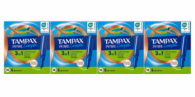 Tampax Pearl Compak Tampon Super - 4X16 Stuks VOORDEELVERPAKKING