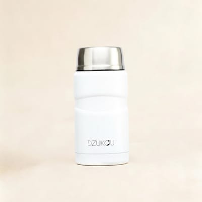 Dzukou White Oak - Lunchpot - Yoghurt Beker To Go - RVS - Wit