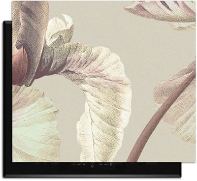 KitchenArt - Blush Iris – Inductie Beschermer - 52x35 cm - Kookplaat Beschermer - Luxe Afdekplaat Inductieplaat - Anti-slip & Oprolbaar - Beschermmat Inductiekookplaat