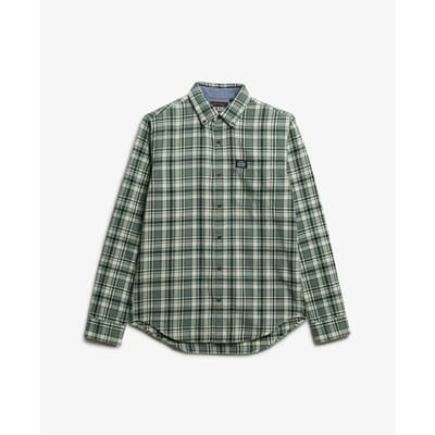 Superdry - Katoenen Lumberjack Overhemd met Lange Mouwen - Heren - Lange mouwen shirts